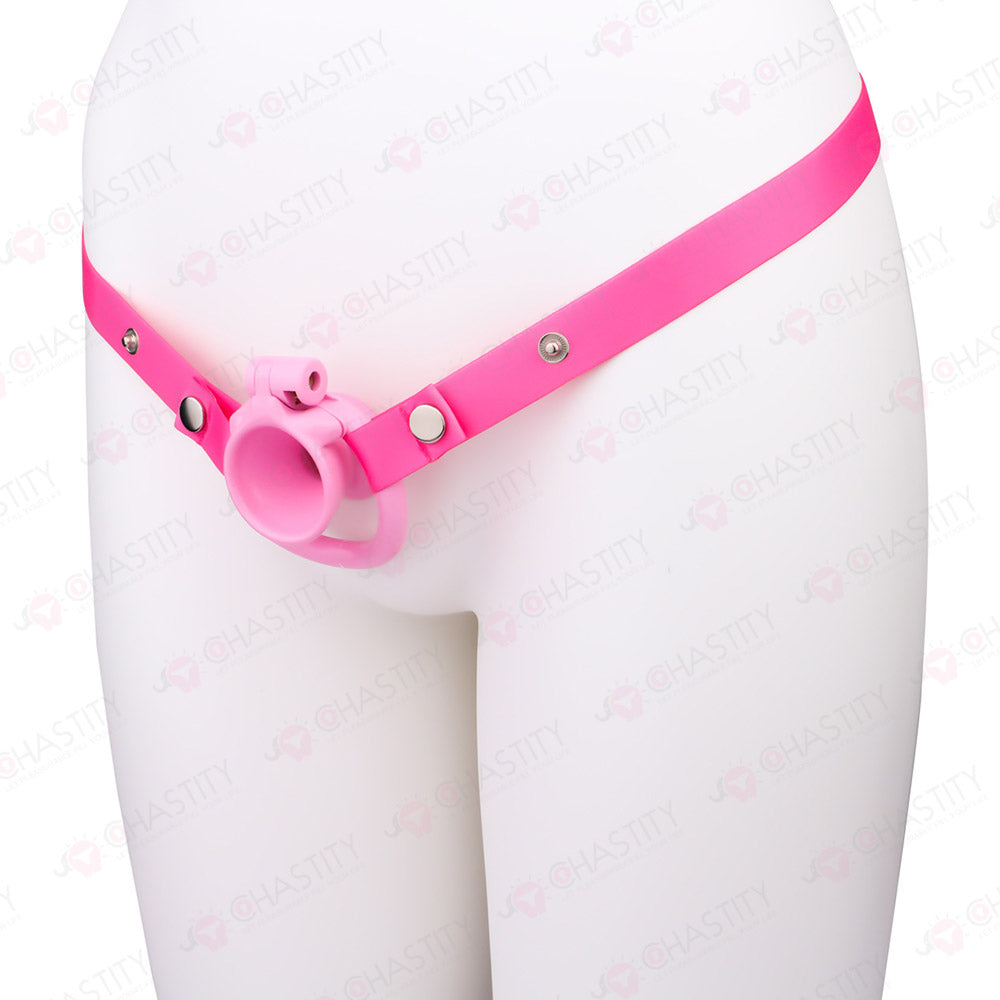Opening Hourglass-Shaped Chastity Cup
