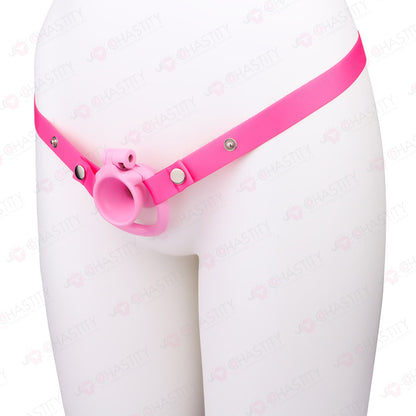 Opening Hourglass-Shaped Chastity Cup