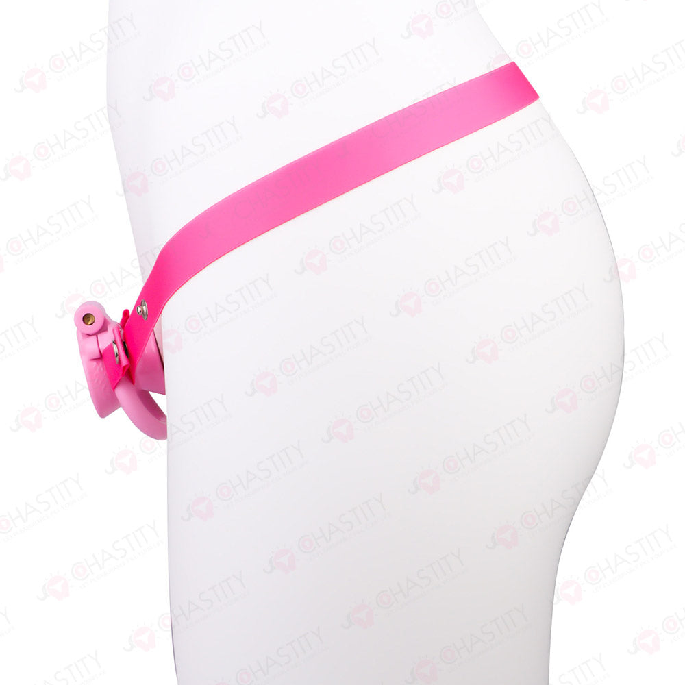 Opening Hourglass-Shaped Chastity Cup