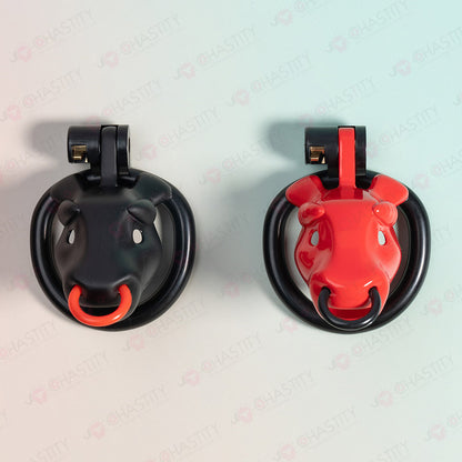 Ox Head Penis Leash Chastity Cage