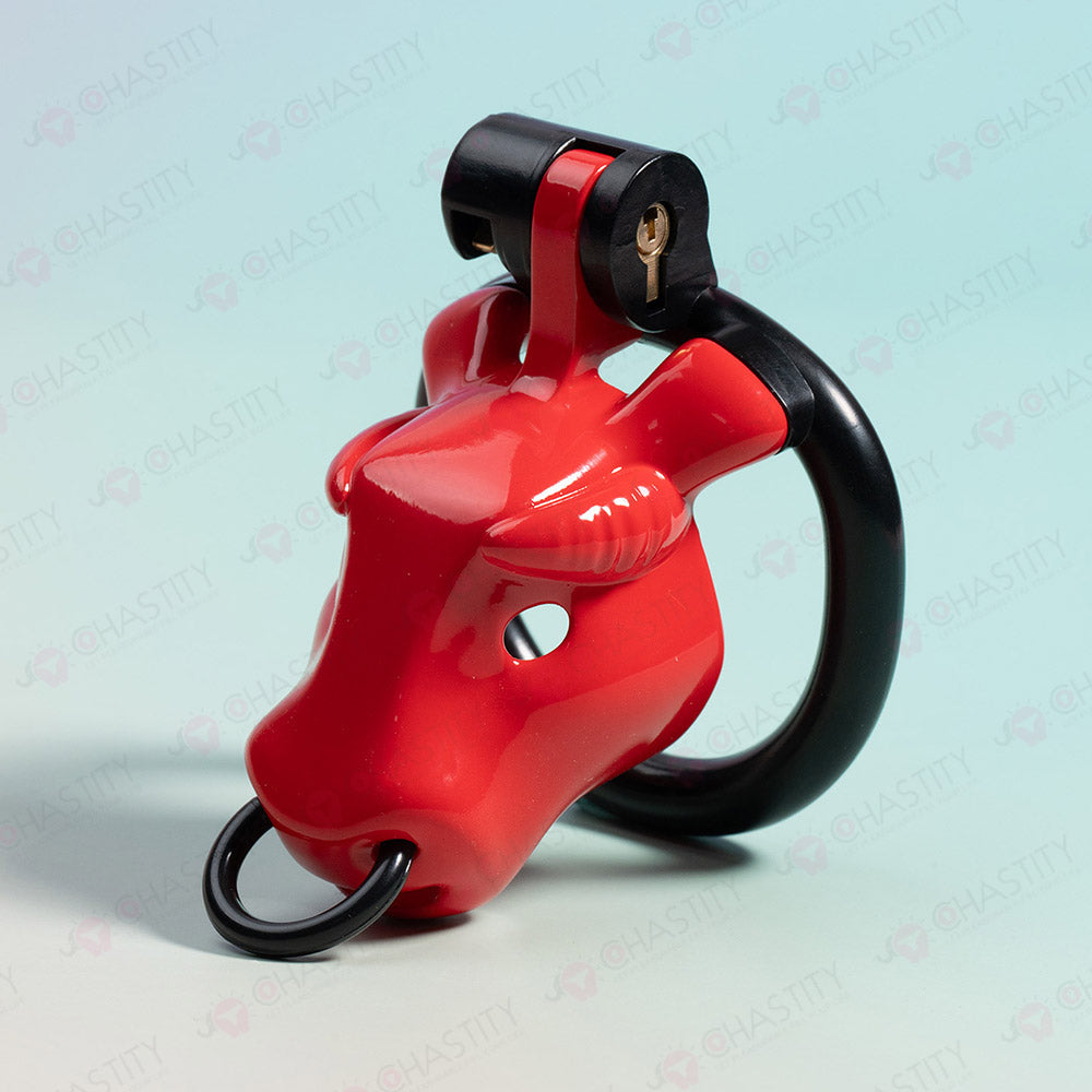 Ox Head Penis Leash Chastity Cage