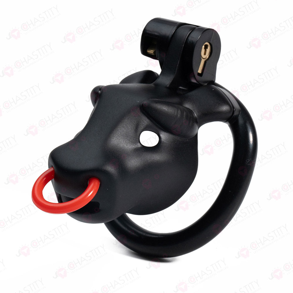 Ox Head Penis Leash Chastity Cage