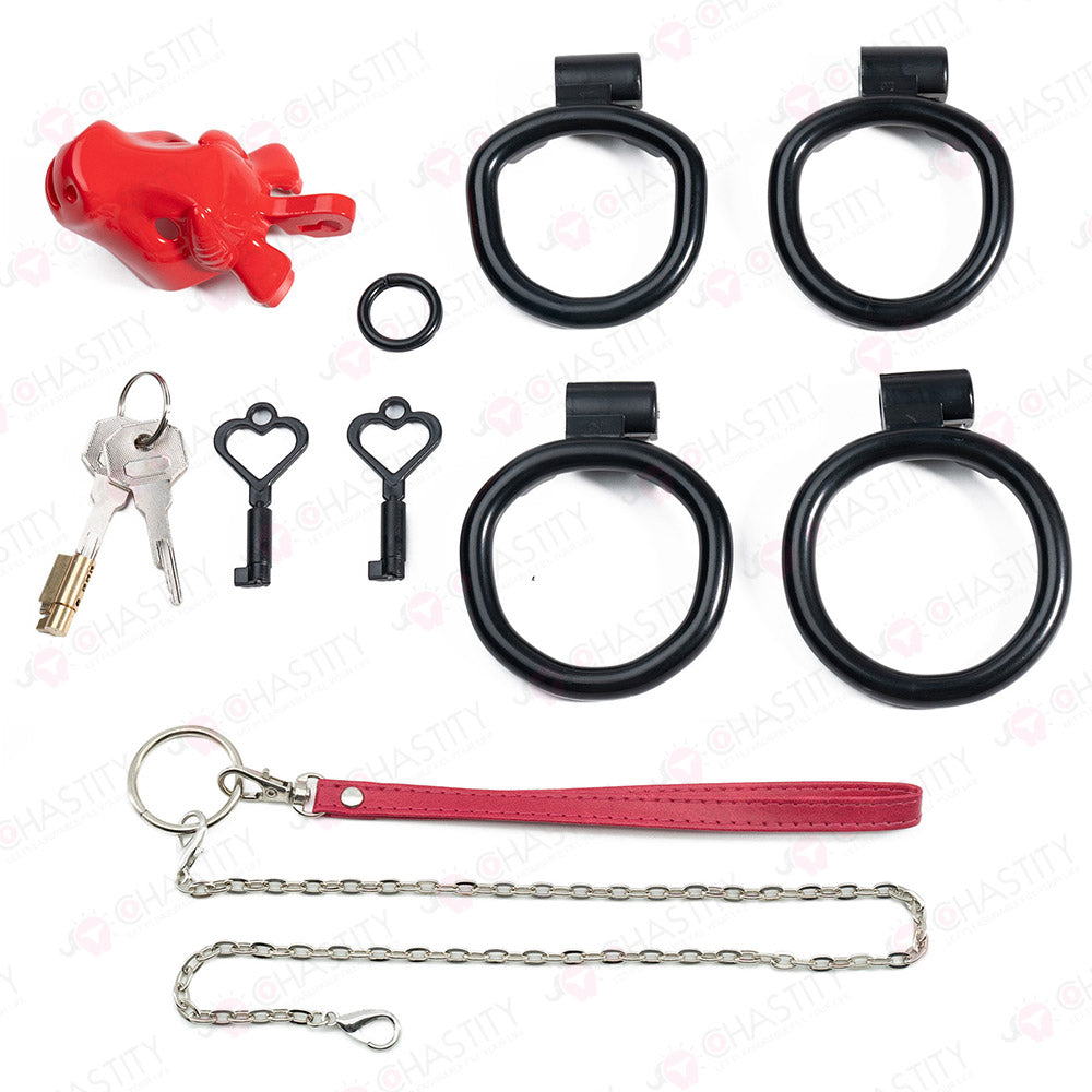 Ox Head Penis Leash Chastity Cage