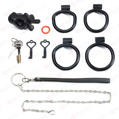 Ox Head Penis Leash Chastity Cage