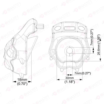 Pet Paw Discreet Chastity Cage