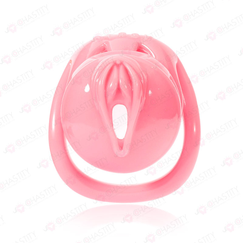 Pink Vulva Chastity Cage