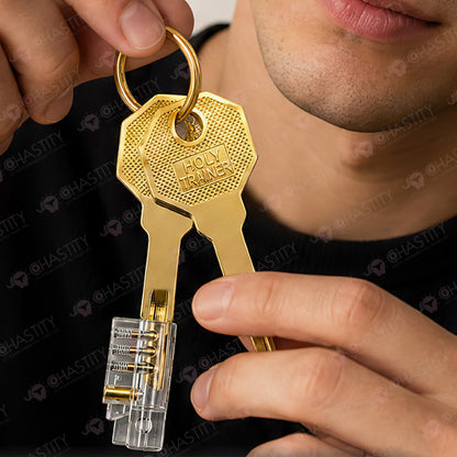 Plastic Replacement Lock Cylinder For Chastity Cage (Airport Security Lock)