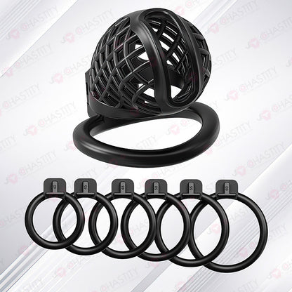 Plastic Spiderweb Cage For Chastity Twinks