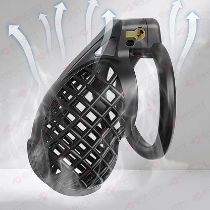 Plastic Spiderweb Cage For Chastity Twinks