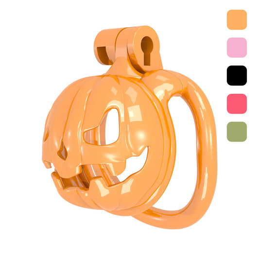 Pumpkin Halloween Chastity Cage