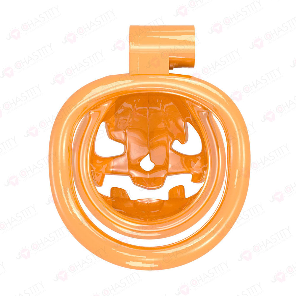Pumpkin Halloween Chastity Cage