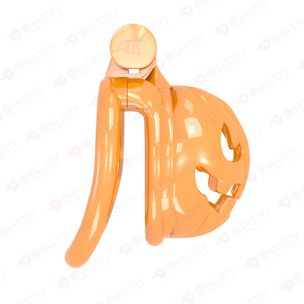 Pumpkin Halloween Chastity Cage