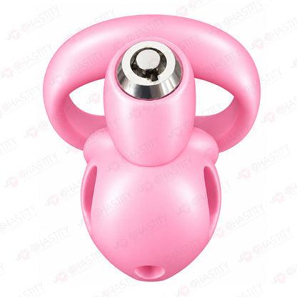 Push-to-Lock Chastity Cage with Accessory Set
