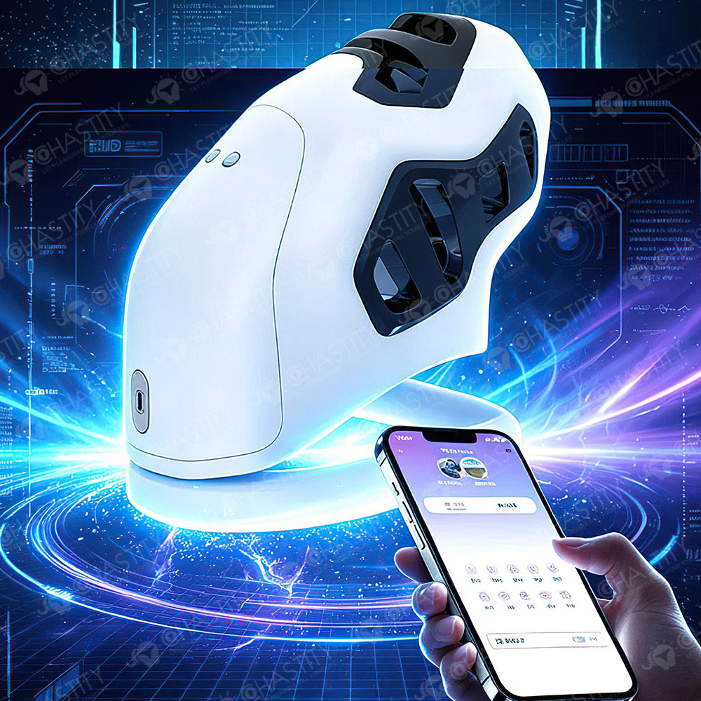 QIUI Thrillcage APP Vibrating Electric-Shock Chastity Device