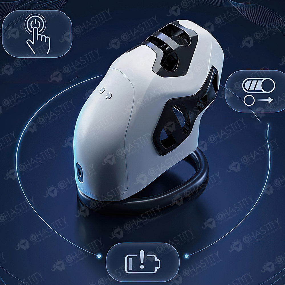 QIUI Thrillcage APP Vibrating Electric-Shock Chastity Device