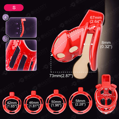 Red Chili Chastity Cage With Internal Bumps
