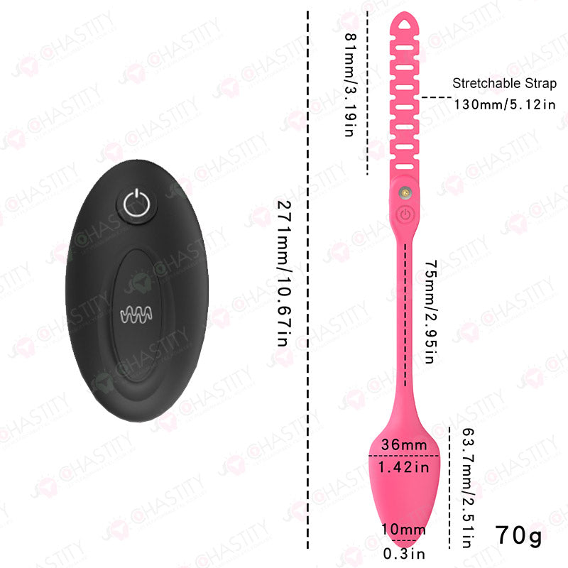 Remote-Controlled Vibrating Penis Cage