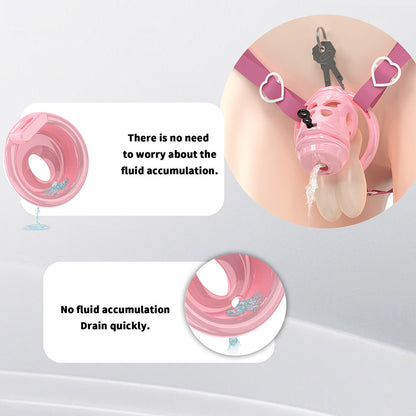 Removable Head Free-assembly Chastity Cage