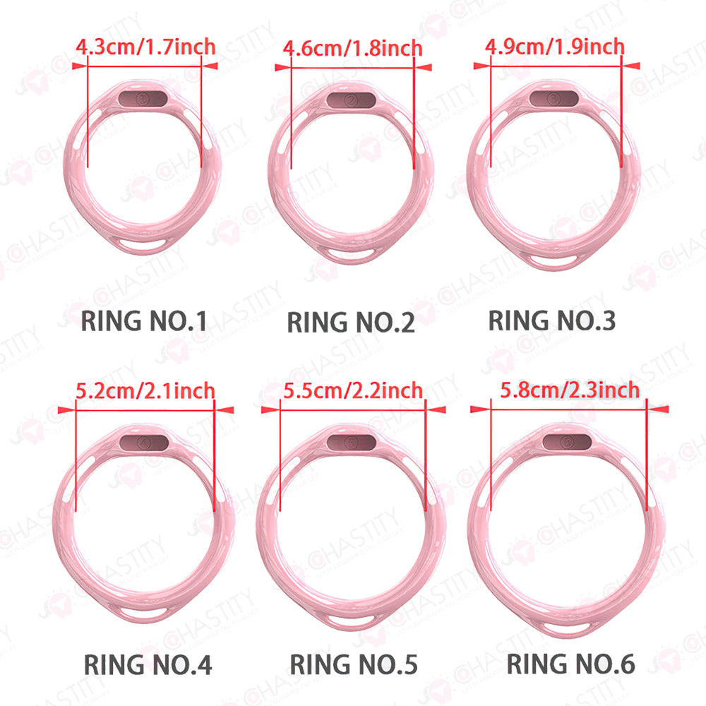 Removable Head Free-assembly Chastity Cage