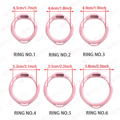 Removable Head Free-assembly Chastity Cage
