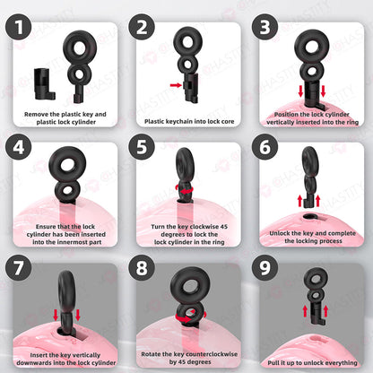 Removable Inverted Flat Chastity Cage