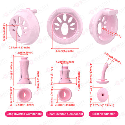 Removable Inverted Flat Chastity Cage