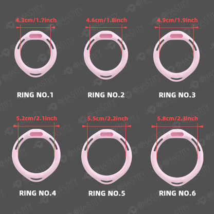 Removable Inverted Flat Chastity Cage