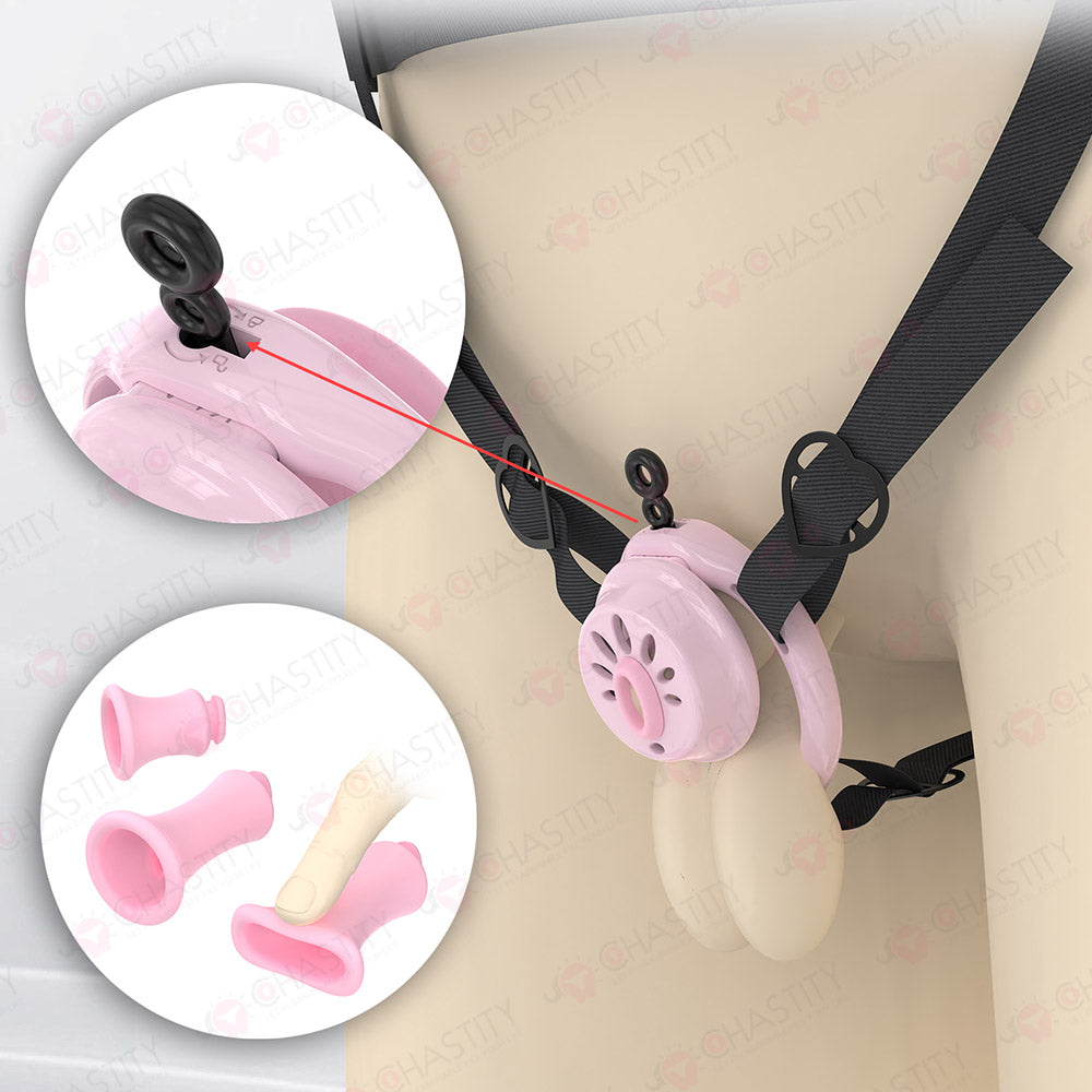 Removable Inverted Flat Chastity Cage