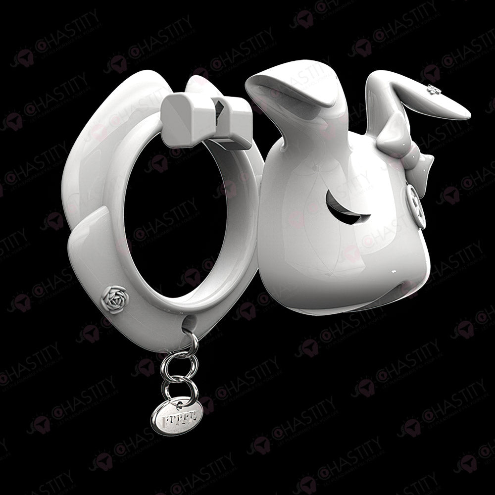 Rogue Rabbit Chastity Cage With Tail Anal Plug