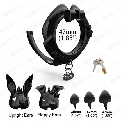 Rogue Rabbit Chastity Cage With Tail Anal Plug