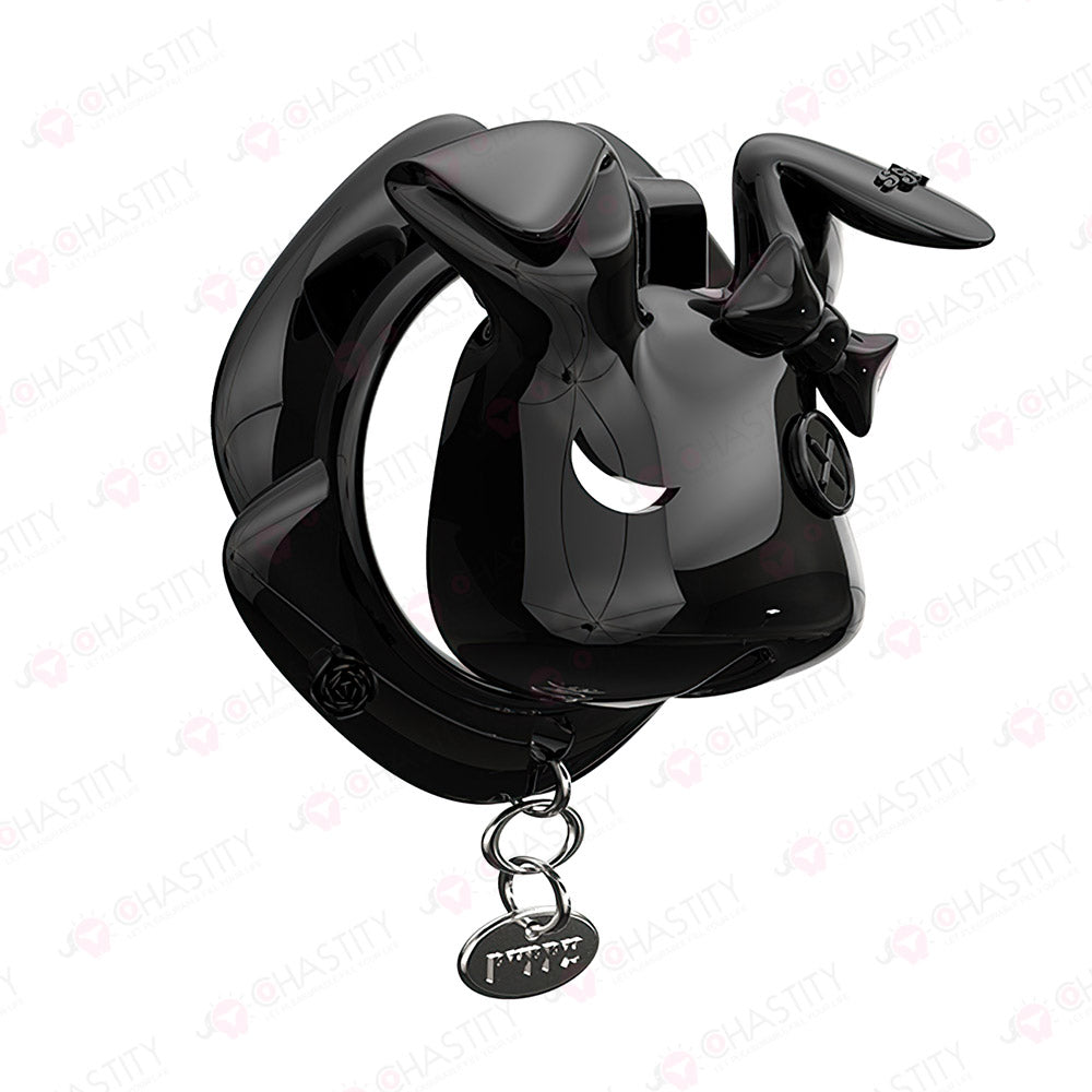 Rogue Rabbit Chastity Cage With Tail Anal Plug