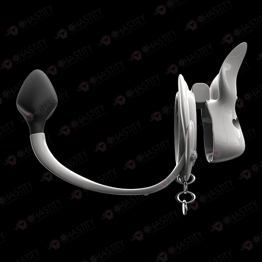 Rogue Rabbit Chastity Cage With Tail Anal Plug