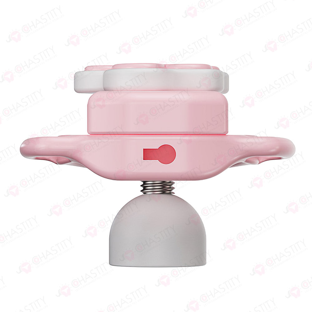 Rotary Adjustable Inversion Depth Chastity Cage (With 6 Wearable Rings)