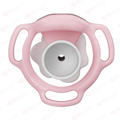 Rotary Adjustable Inversion Depth Chastity Cage (With 6 Wearable Rings)