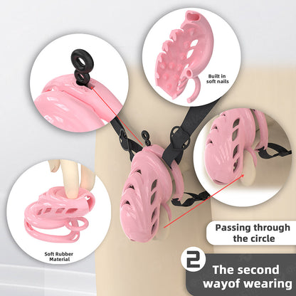 Rubber Cock Cage With Soft Nails Inside