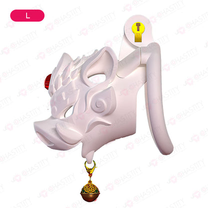 Savage Pig Chastity Cage (Red Agate & Bell )