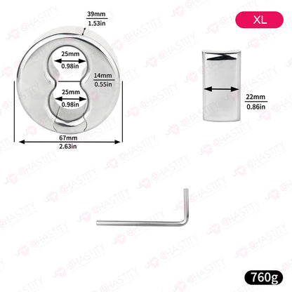Scrotal Stretcher Weighted Ball Ring