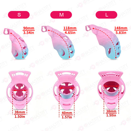 Seductive Snake Empress Strap On Chastity Cage