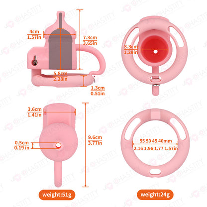 Silicone Baby Bottle Starter Chastity Cage