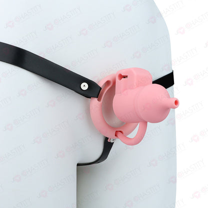 Silicone Baby Bottle Starter Chastity Cage