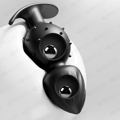 Silicone Butt Plug With Ball Inside