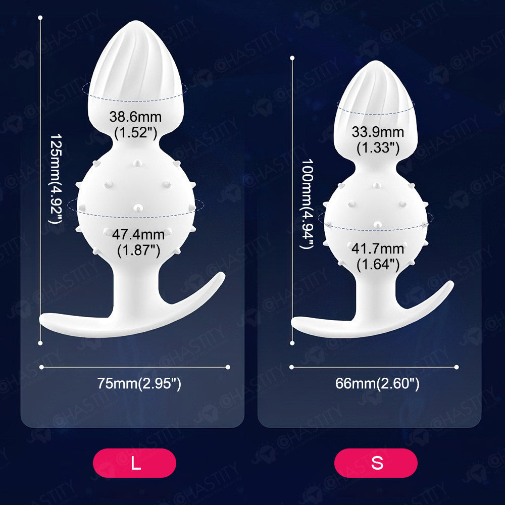 Silicone Butt Plug With Ball Inside