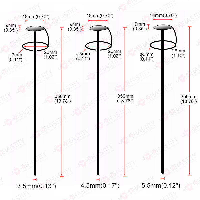 Silicone Deep Urethral Sounding Rods