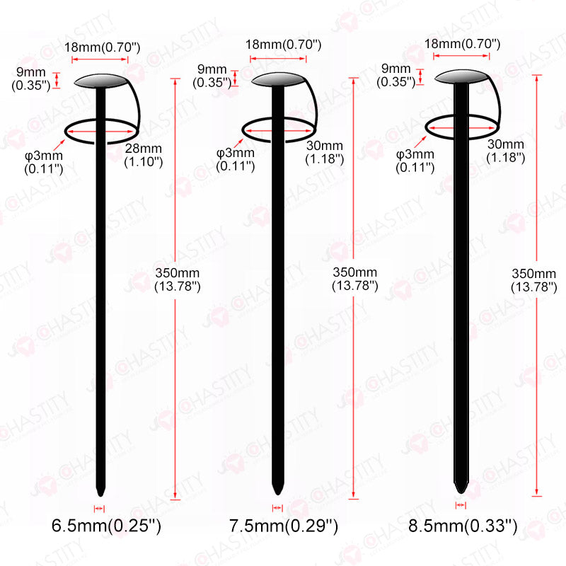 Silicone Deep Urethral Sounding Rods