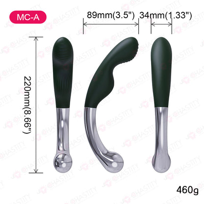 Silicone & Metal Double Sided Butt Plug