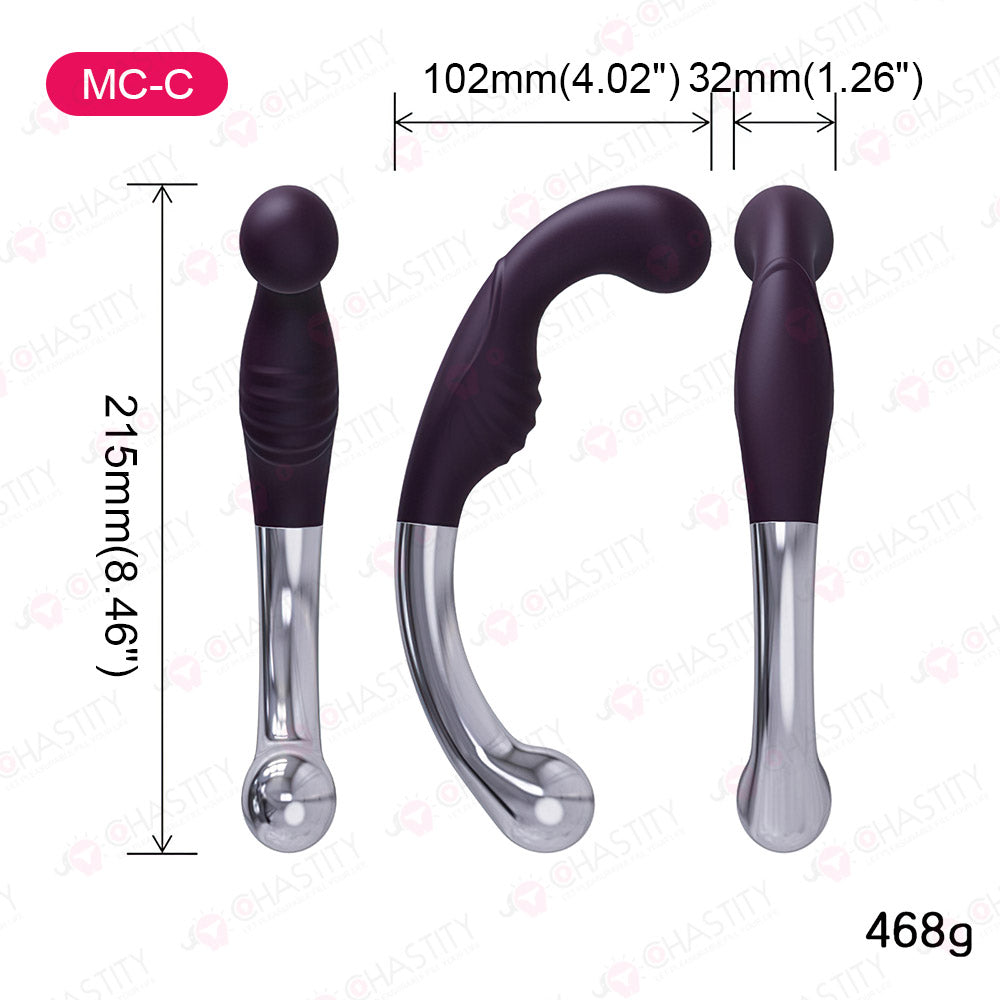 Silicone & Metal Double Sided Butt Plug