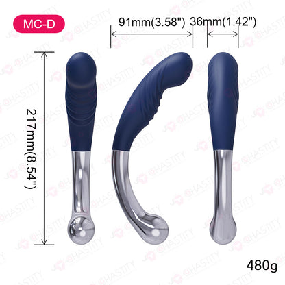 Silicone & Metal Double Sided Butt Plug