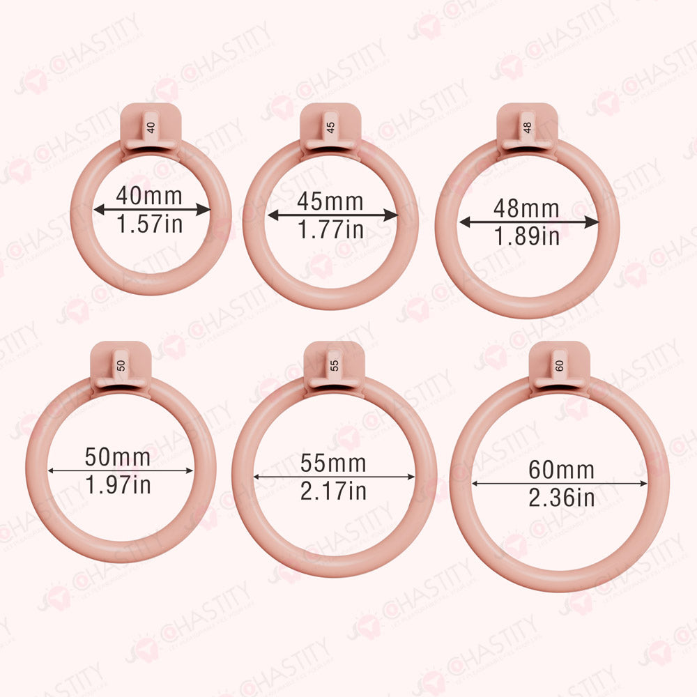 Silicone Rainbow Chastity Cage