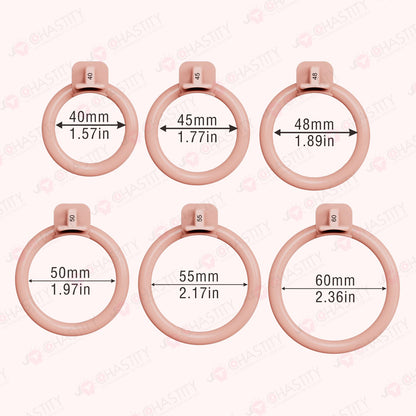Silicone Rainbow Chastity Cage