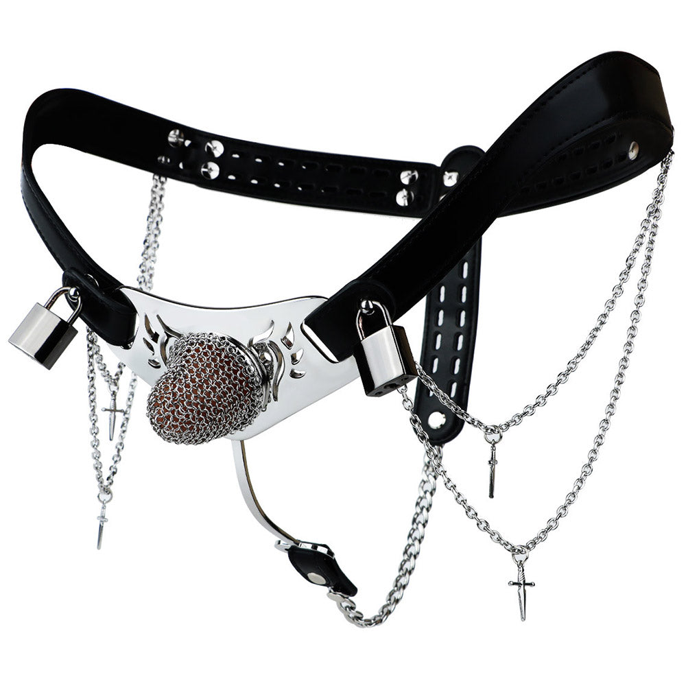 Silver Scale Armor - Chain Chastity Pants